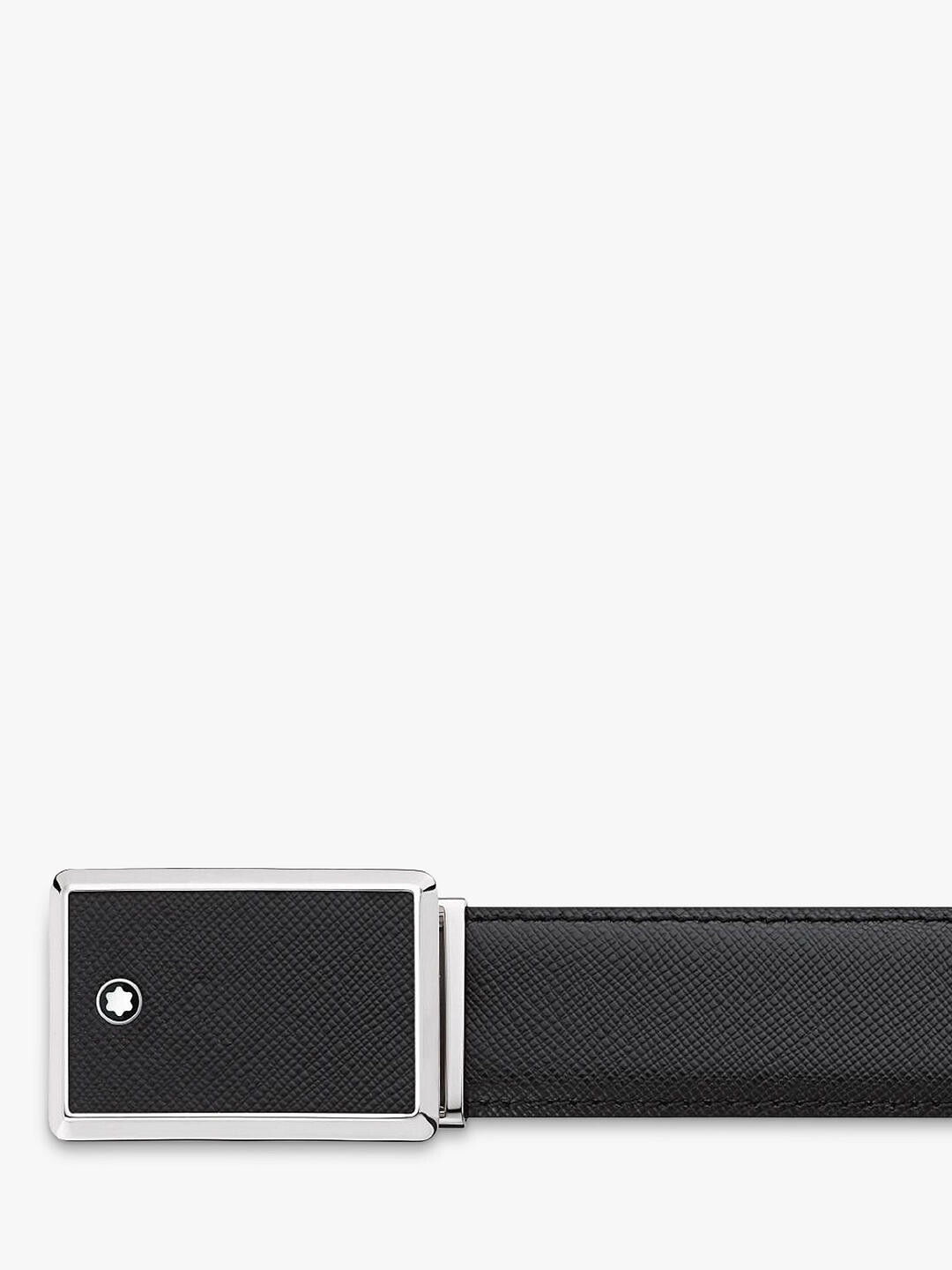 

Прямоугольный кожаный ремень Montblanc, один размер, черный