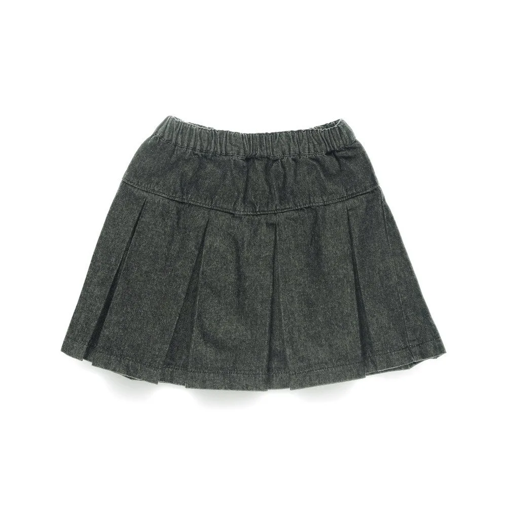 Плиссированная джинсовая юбка Branshes, black