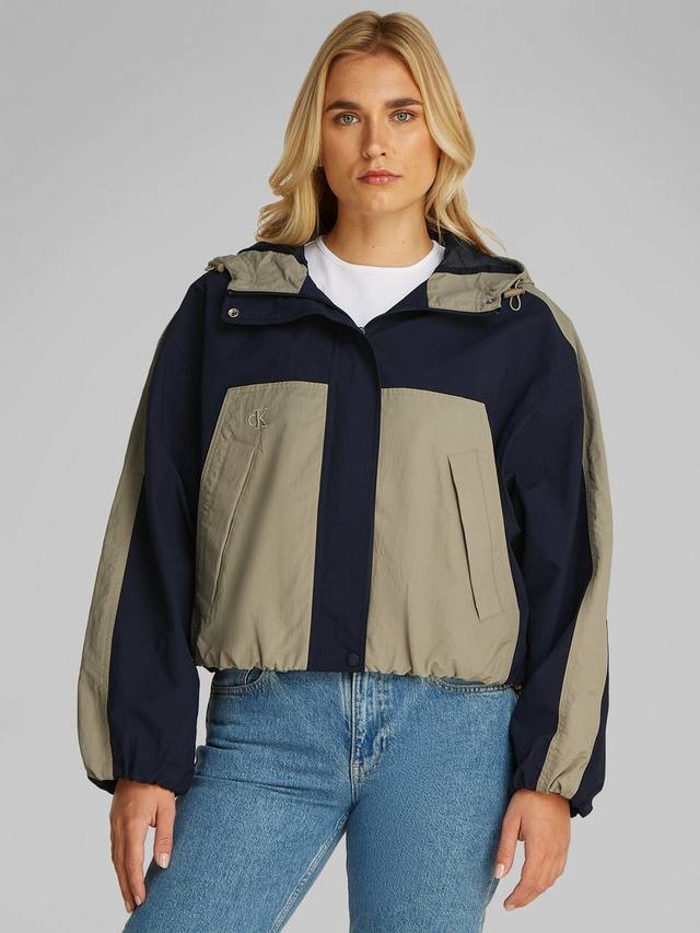 

Короткая куртка из ребристой ткани Calvin Klein, цвет Laurel Oak