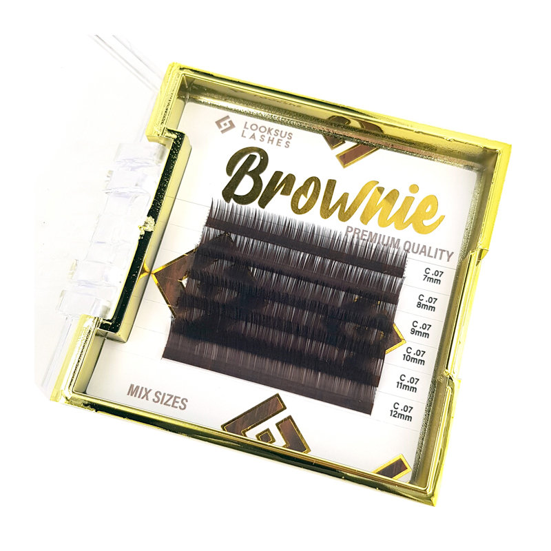 

Ресницы Brownie 0.07 - Темный шоколад, D, 7 мм Looksus Lashes