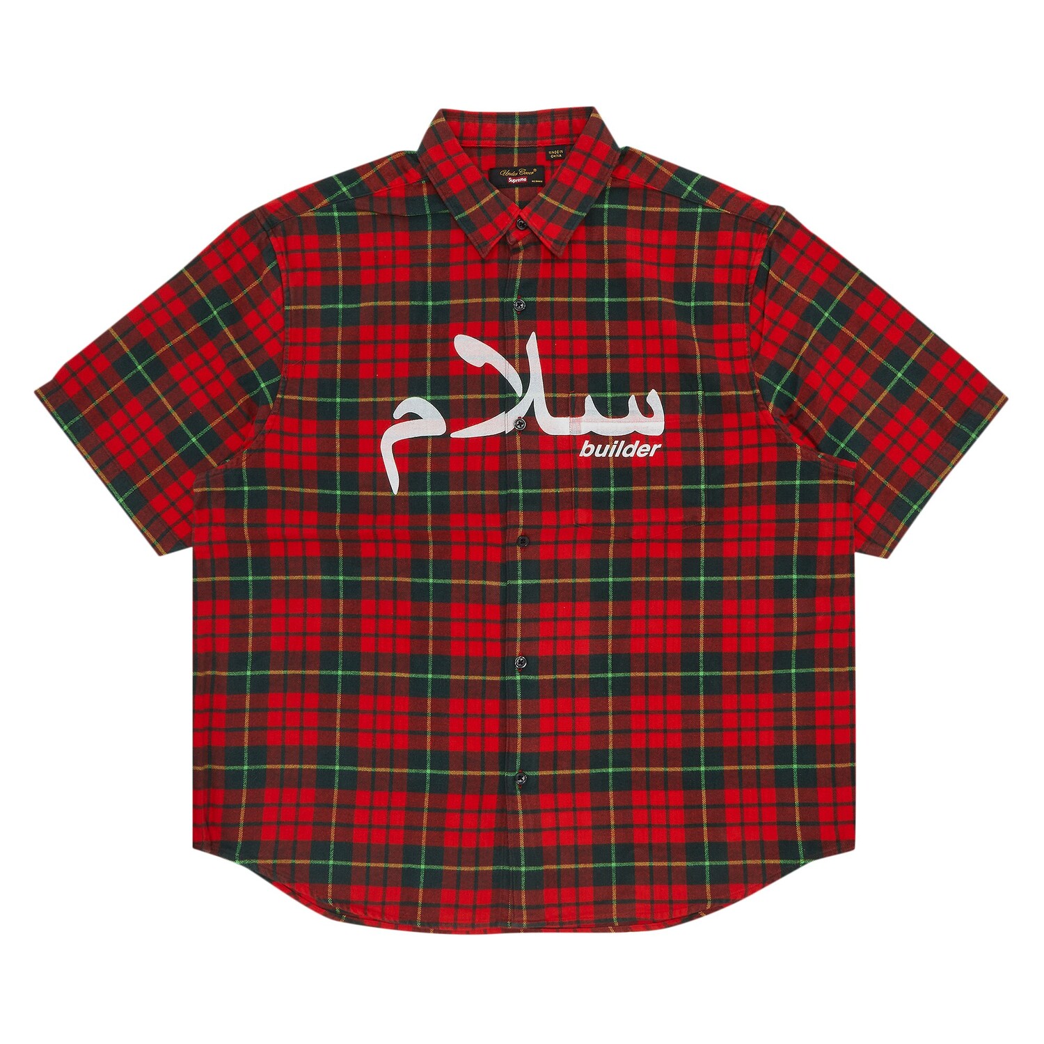 

Фланелевая рубашка с короткими рукавами Supreme x UNDERCOVER, Красная клетка