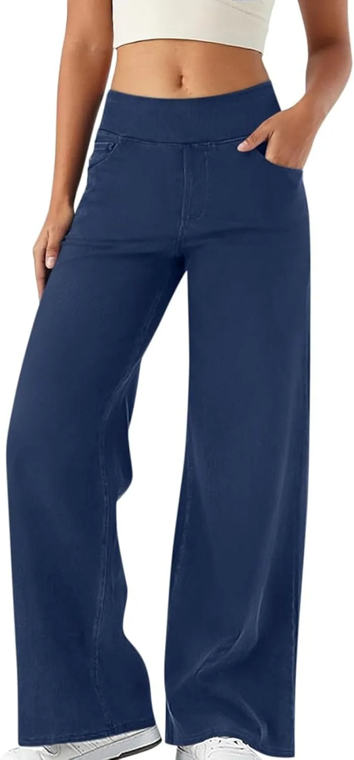 

Женские джинсы-джоггеры с высокой посадкой и широкими штанинами Gaexia