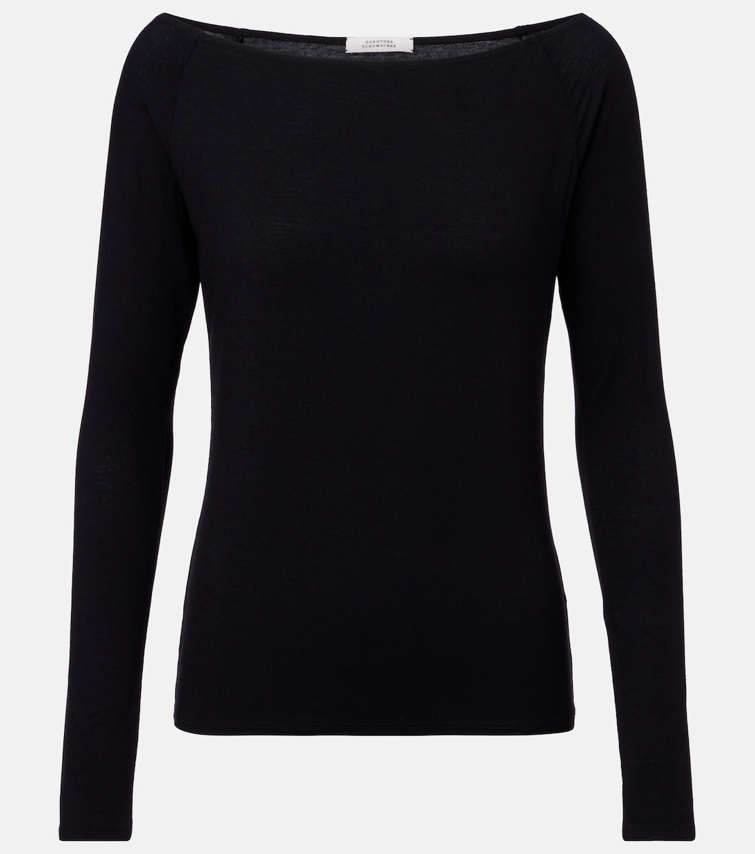 

Модный комфортный топ с открытыми плечами Dorothee Schumacher, Pure Black