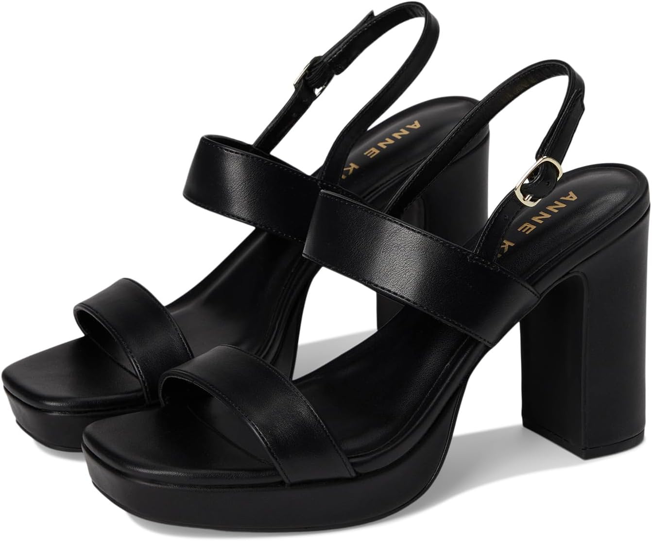 Сандалии Anne Klein Zaya, цвет Black Smooth