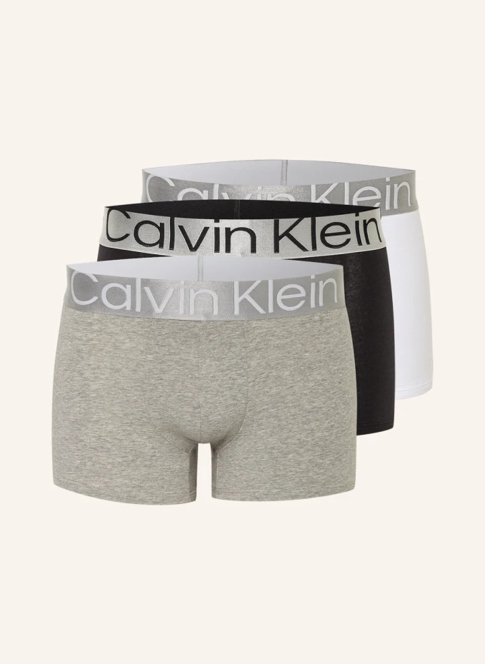 

Комплект из 3 боксеров steel cotton Calvin Klein, черный