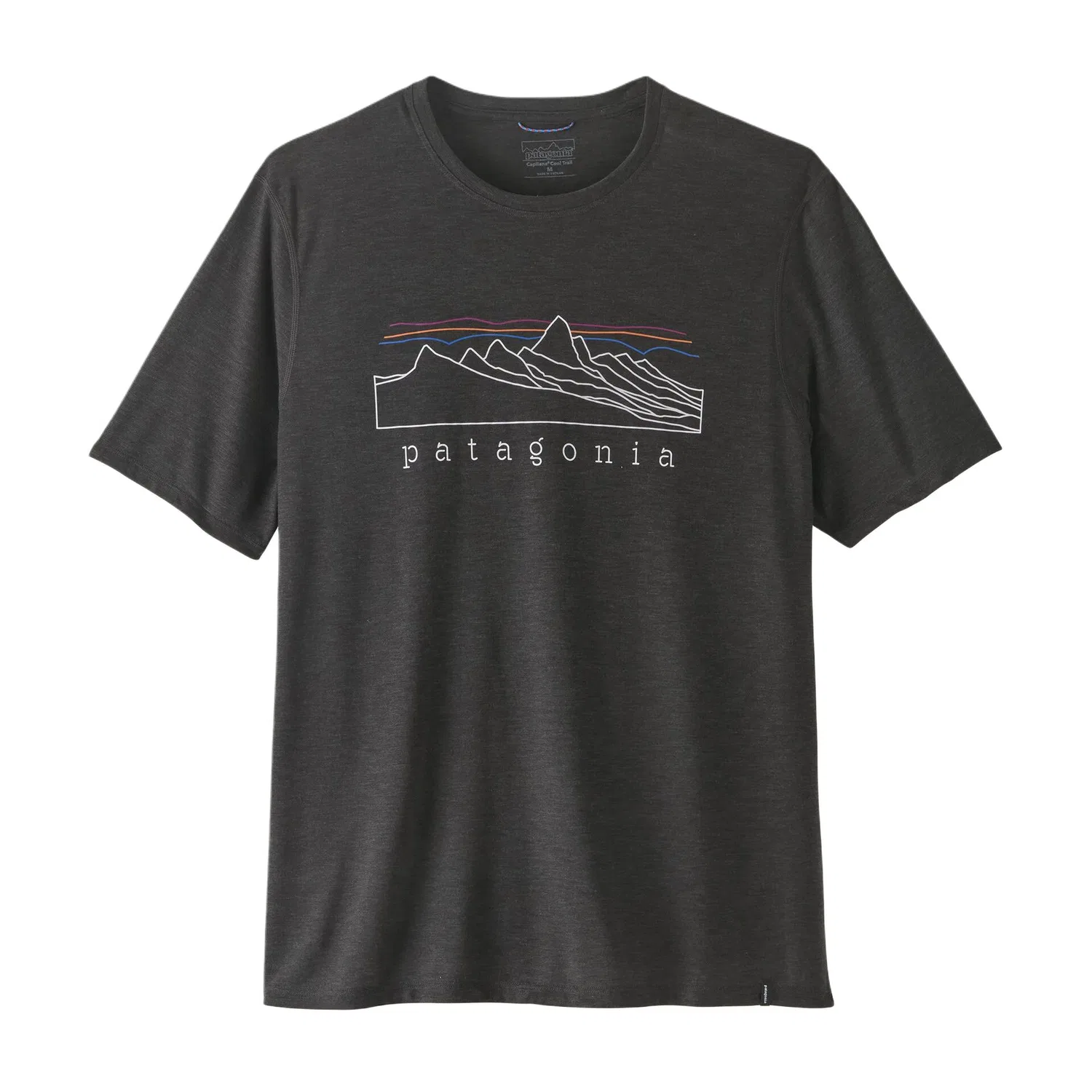 Футболка мужская Capilene Cool Trail Shirt Quick Dry Patagonia, Ink Black/INBK