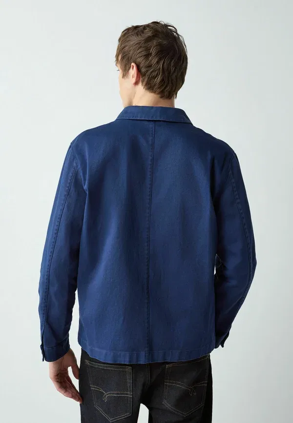 Куртка летняя Regular fit garment dyed chore Next, синий — фото 3