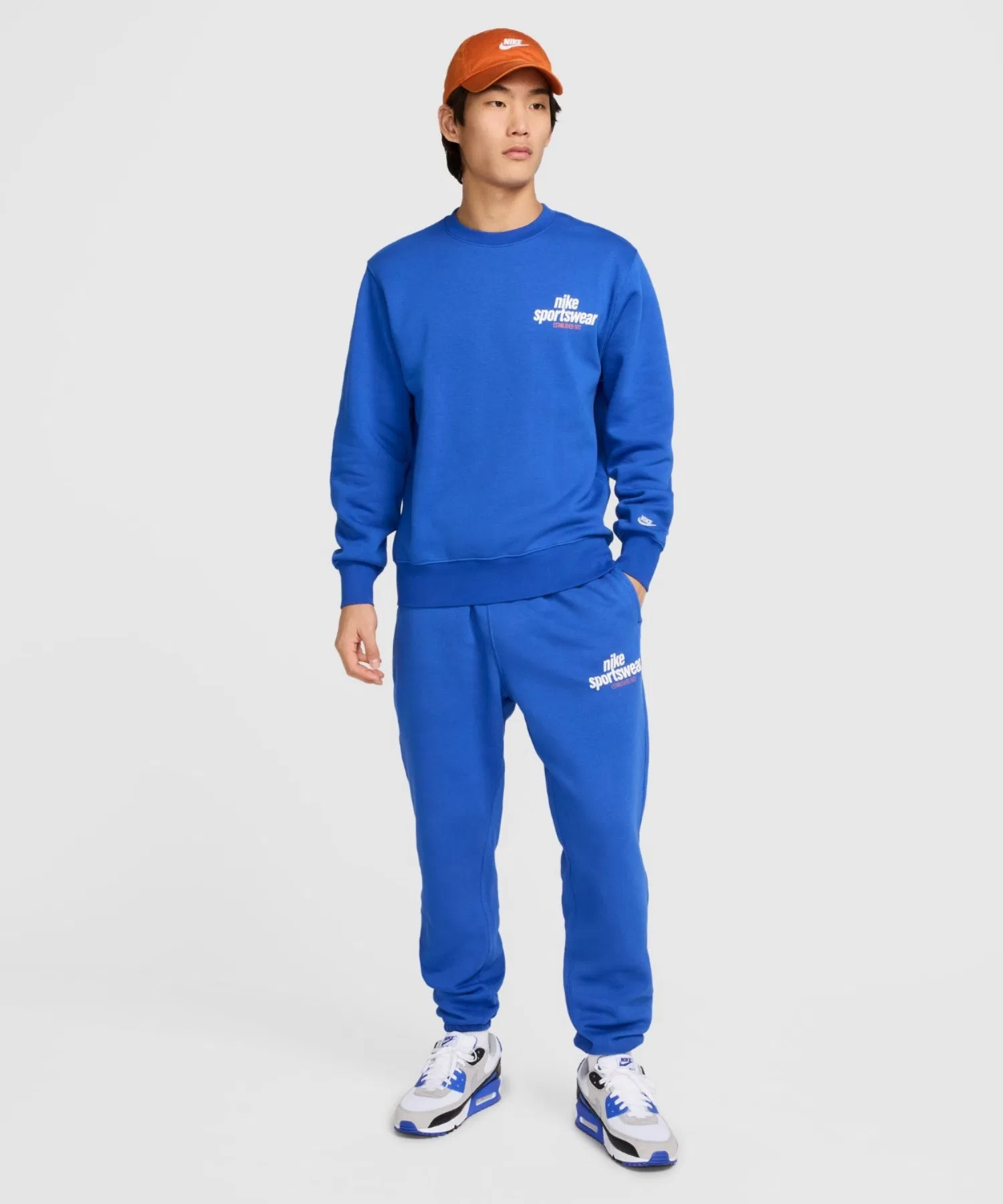 Мужская флисовая толстовка Nike Club HJ2174-480 Game Royal — фото 3