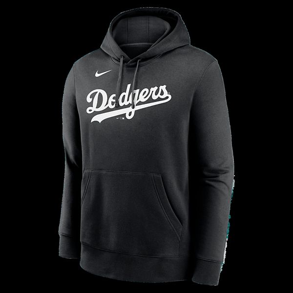 Мужская черная толстовка с логотипом Los Angeles Dodgers Nike — фото 3