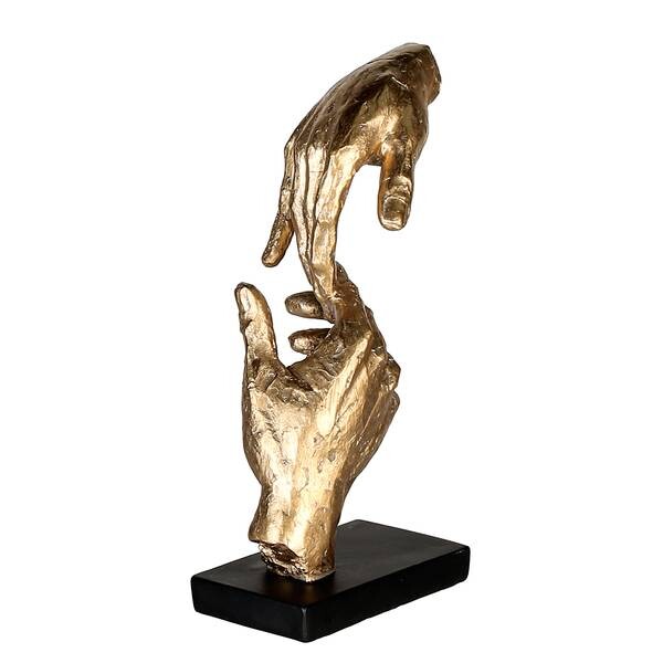 

Декоративная скульптура GILDE Two Hands цвет gold/schwarz