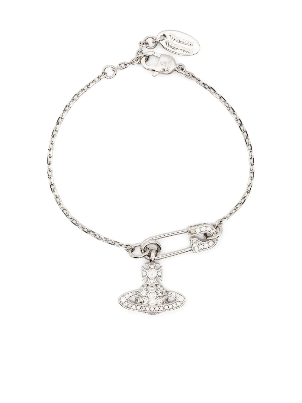

Браслет Lucrece с логотипом Orb Vivienne Westwood, серебряный