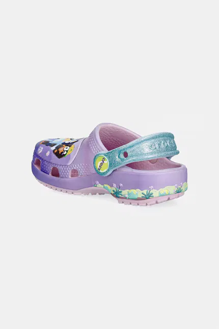Сланцы с принтом Classic Bluey Multi Pink Clog T Crocs, фиолетовый — фото 4