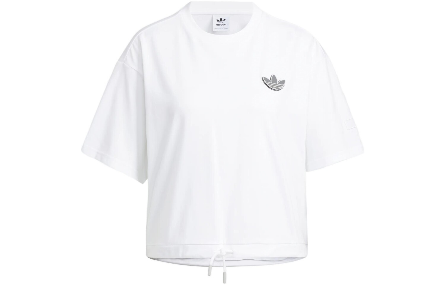 Укороченный топ ADICOLOR женский белый Adidas Originals