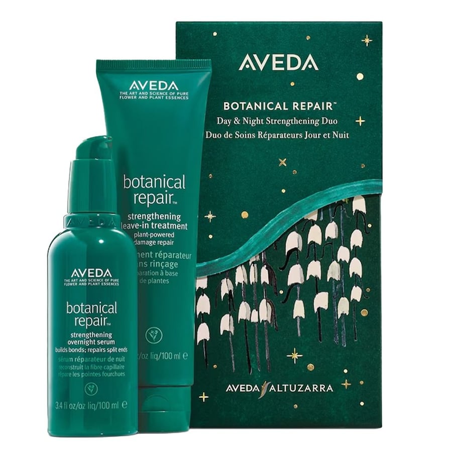 

Набор Aveda Botanical Repair укрепляющая сыворотка для волос на ночь 100 мл + укрепляющее средство для волос без ополаскивания 100 мл
