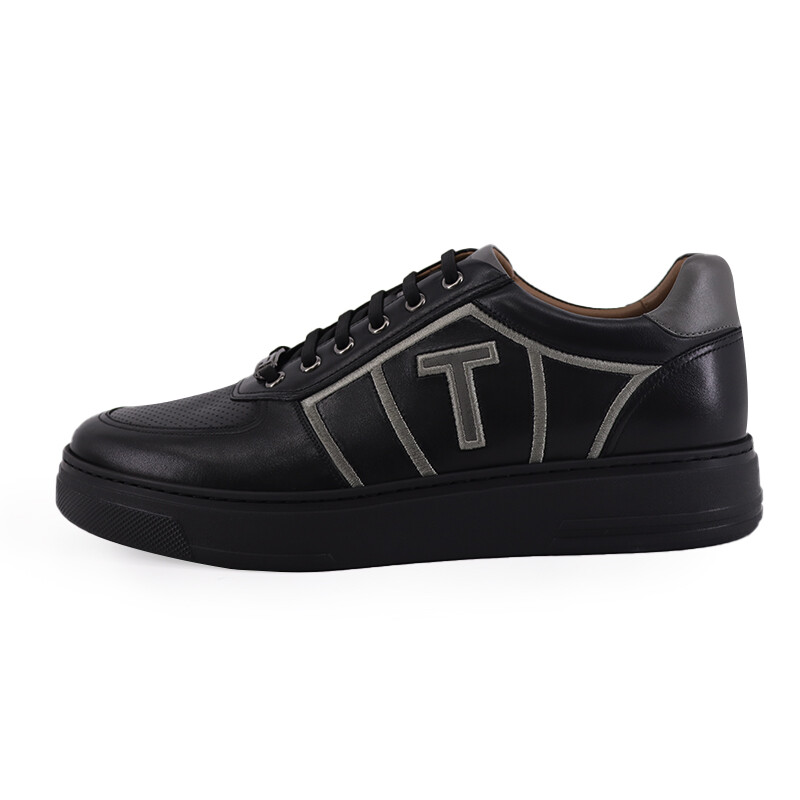 

Кроссовки TRANOI Skateboarding Shoes Men Low-top Black, черный