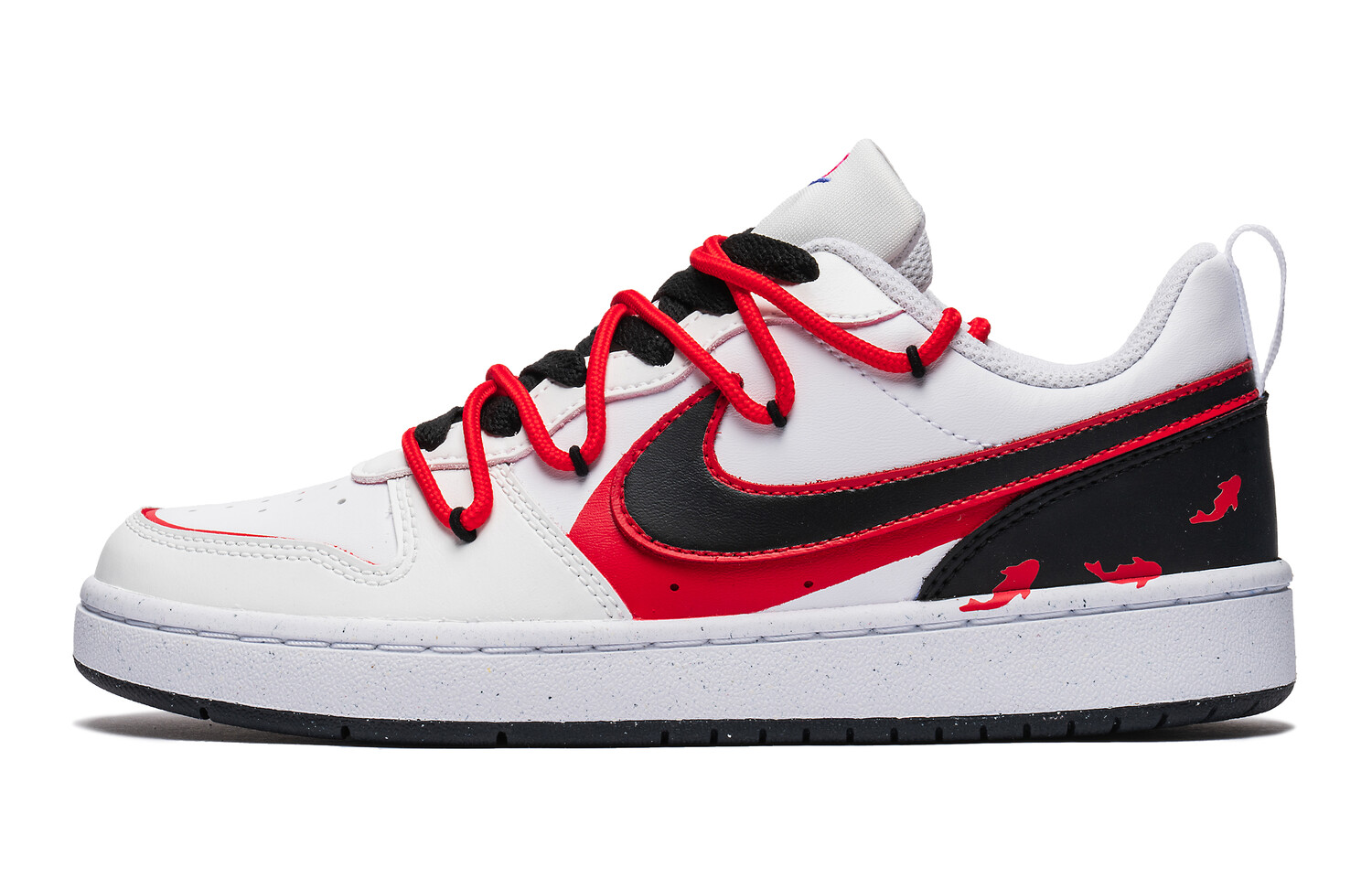 

Кроссовки Nike Court Borough Skateboard Shoes Women's Low-Top Red Black