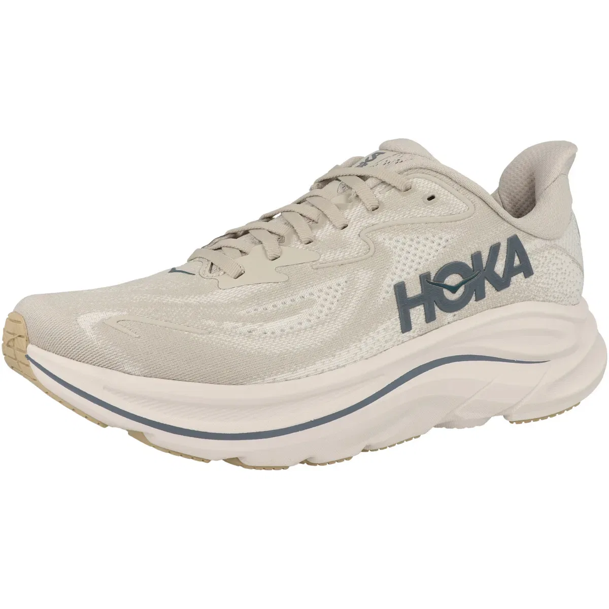 Кроссовки для бега Clifton 10 HOKA, светло-серый/розовый — фото 4