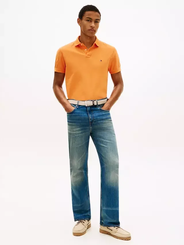 Поло из хлопковой смеси, стандартный крой, с коротким рукавом, 1985 год Tommy Hilfiger, Orange — фото 2