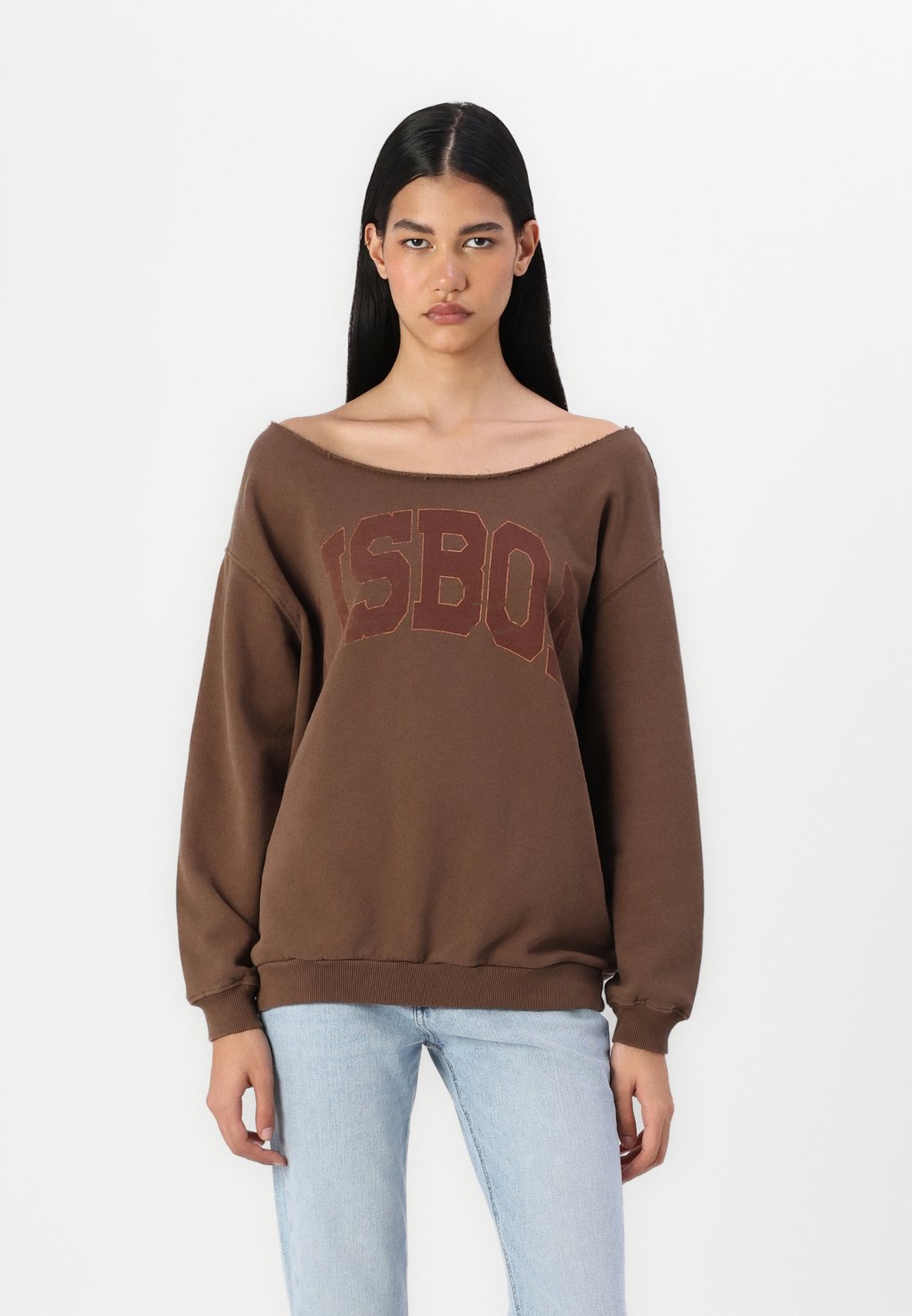 

Толстовка LISBOA OFF SHOULDER BDG Urban Outfitters, коричневый