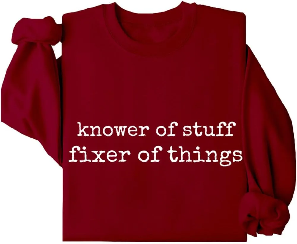

Толстовка Fixer of Things Knower of Stuff с длинным рукавом Kzggs