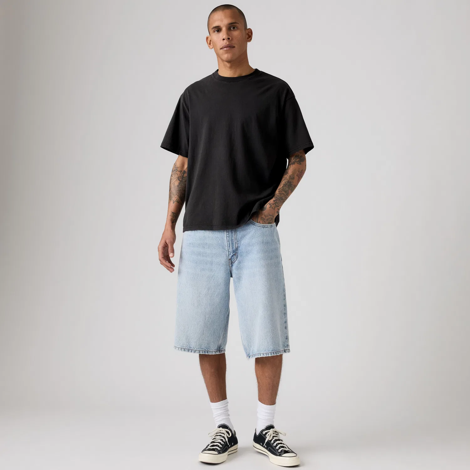 470 Свободные мужские шорты 14 дюймов Levi's, Light Wash