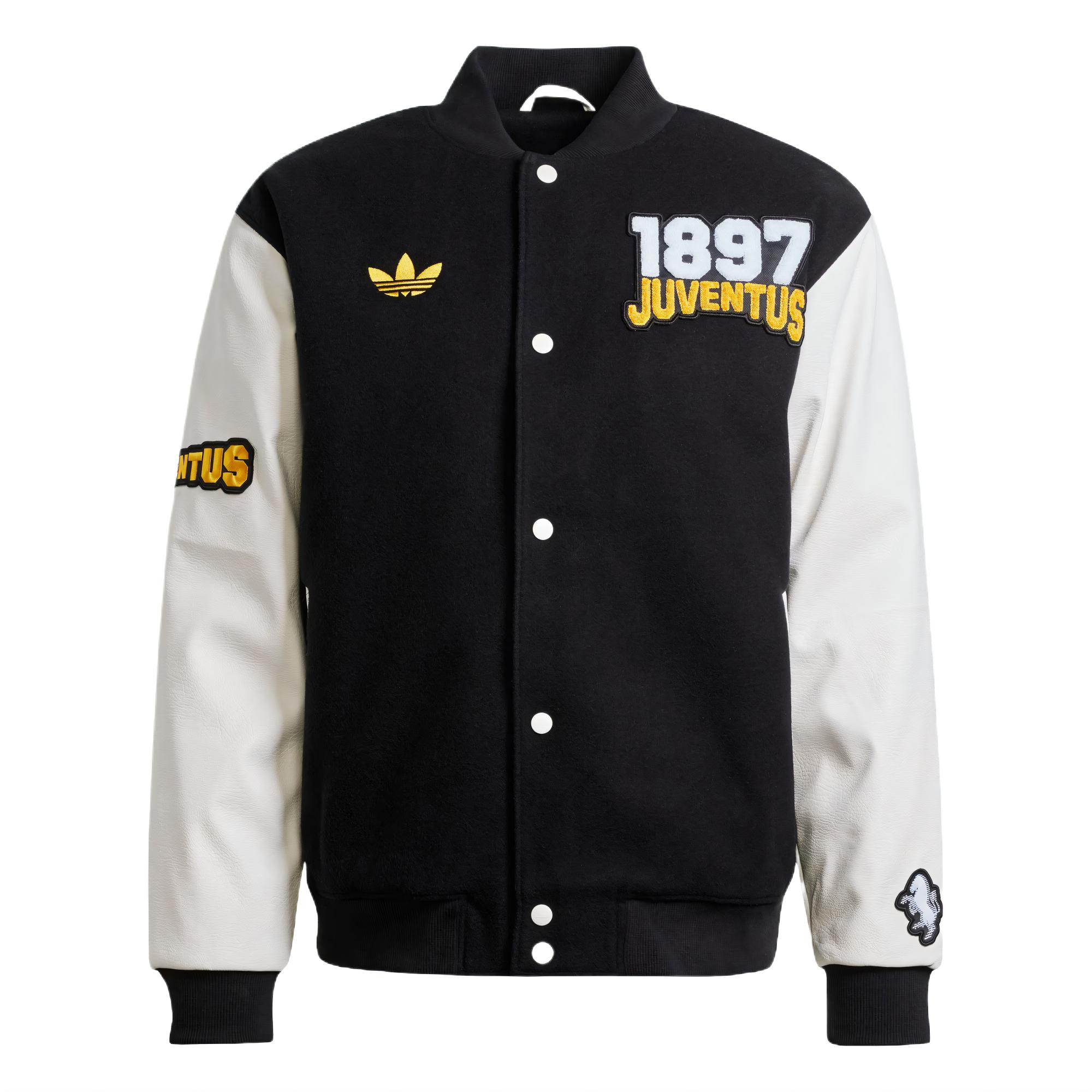 

Adidas Куртка-бомбер Juventus Vrct, Black/White/Bright Gold