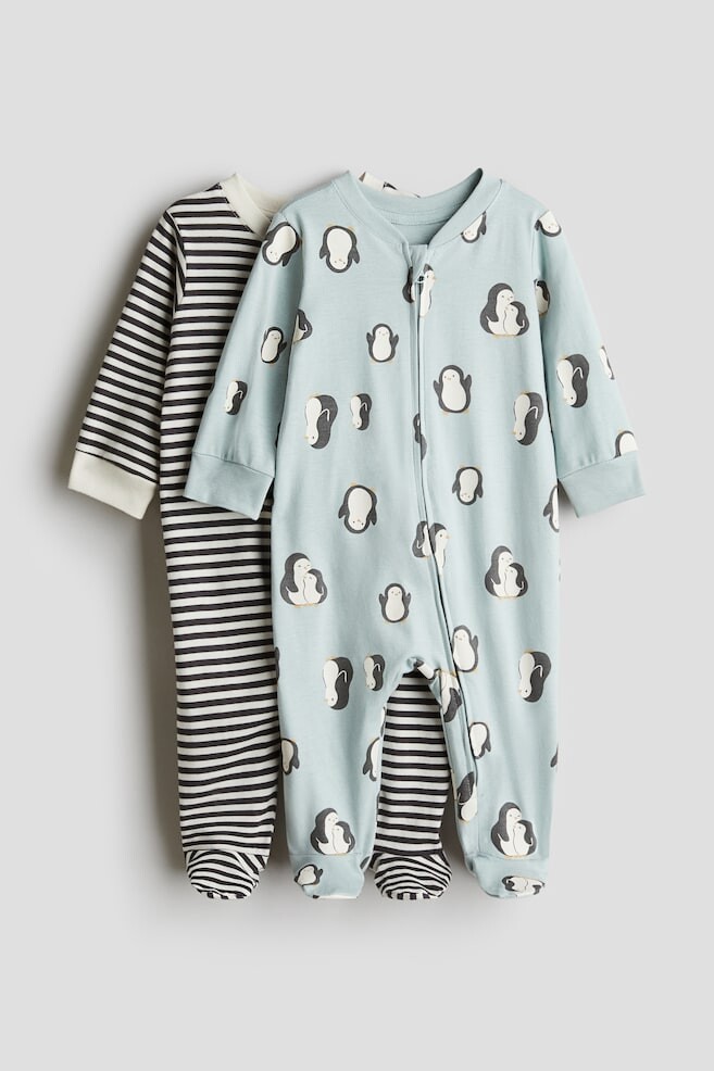 

Комплект из 2 пижам на молнии H&M, бирюзовые