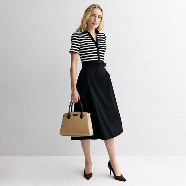 

Женское платье с планкой спереди Nine West, Mineral Black