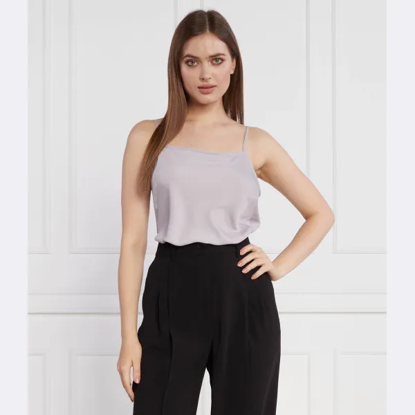Топ на бретельках стандартного кроя из переработанного материала CDC Calvin Klein, серый — фото 2
