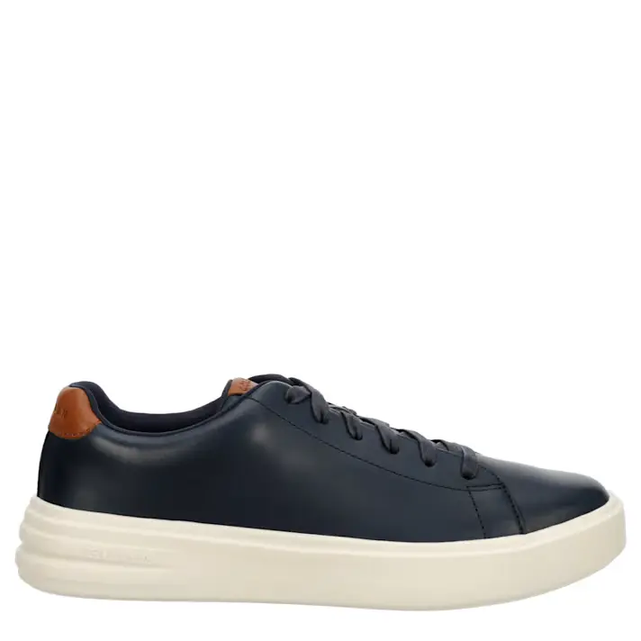 Кроссовки Cole Haan Grand+ Court мужские синие кожаные с круглым носком повседневные — фото 2