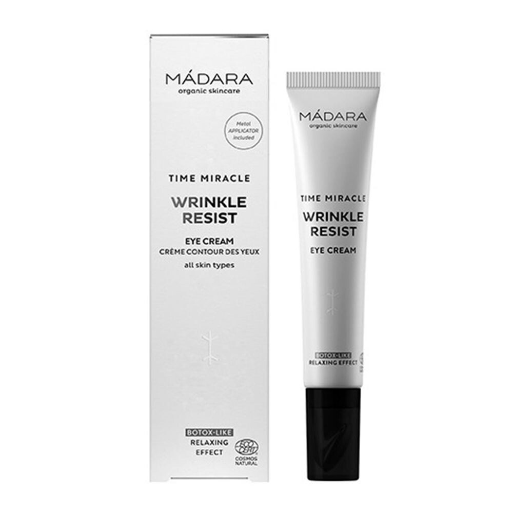 

Контур вокруг глаз Time miracle crema antiarrugas para contorno de ojos Mádara organic skincare, 20 мл