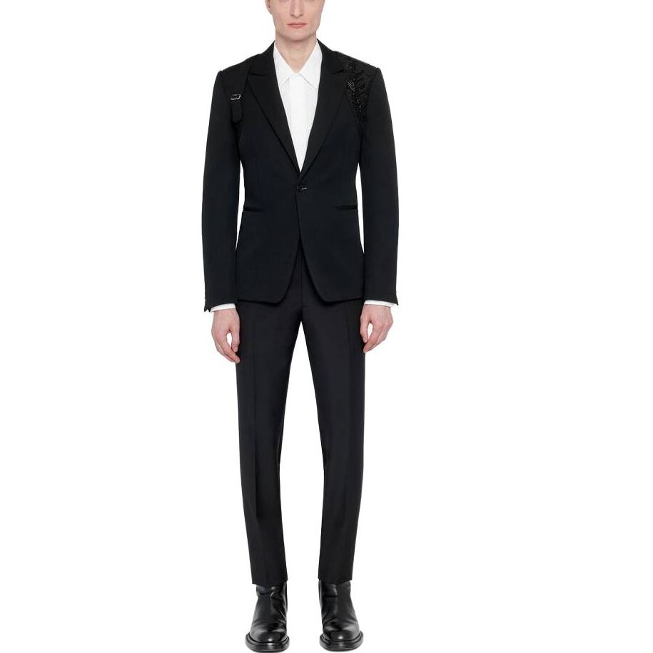 Черные брюки Mid Rise Tailored Tapered от Alexander McQueen — фото 3