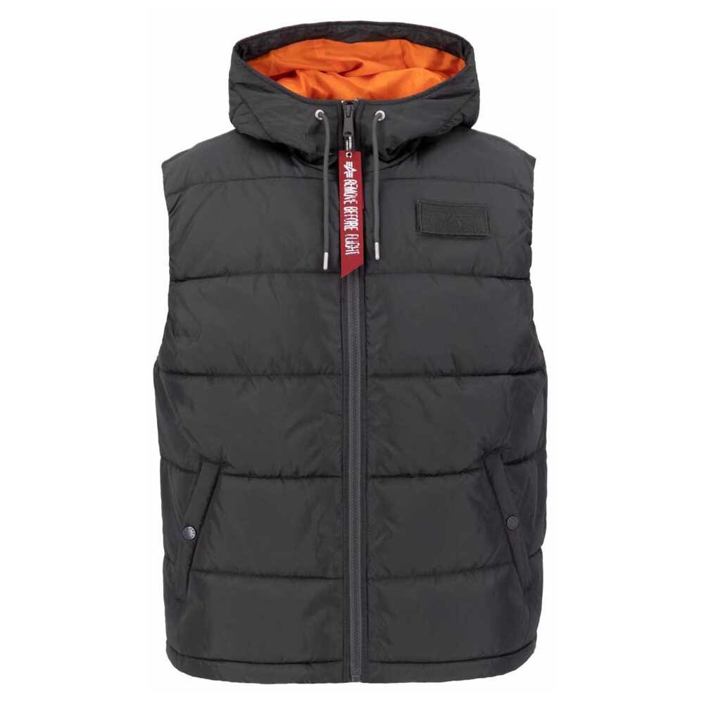 

Жилет Alpha Industries Hooded Puffer Fd, черный