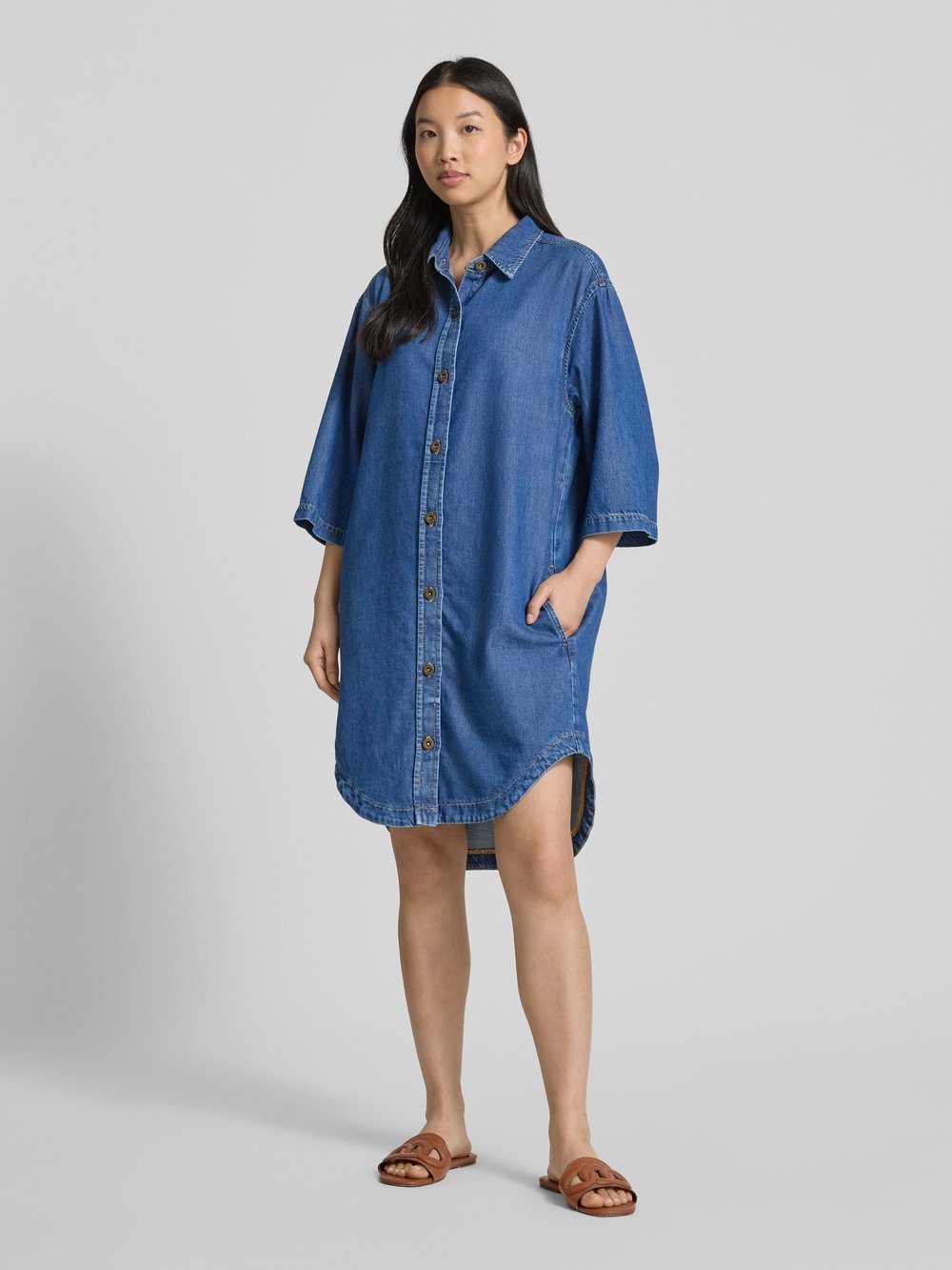 

Платье свободного кроя из денима из смеси хлопка и лиоцелла Marc O'Polo