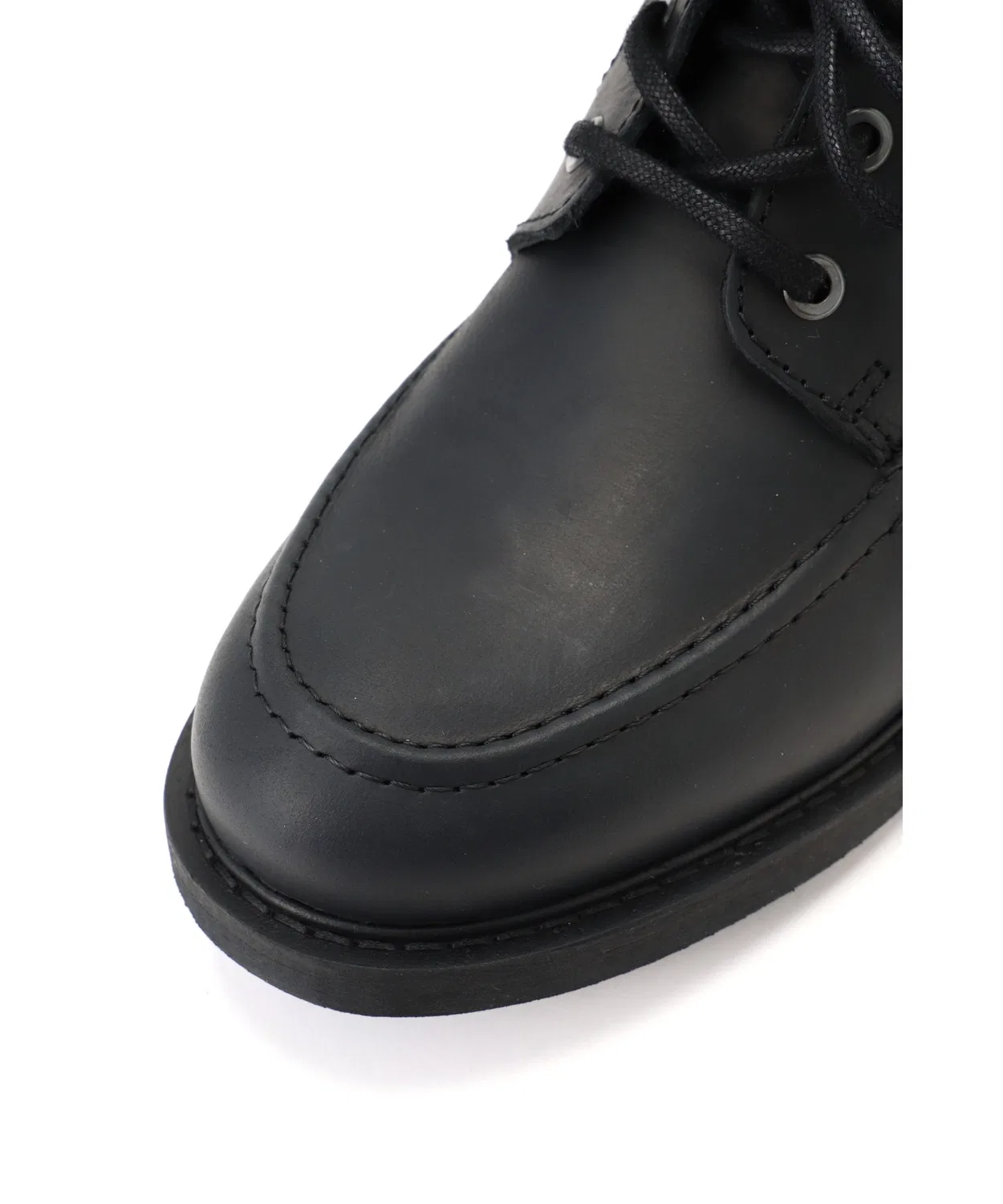 Ботинки из грубой чёрной кожи с жировой пропиткой, бренд SCHOOL SHOES, на шнуровке, чёрные — фото 4