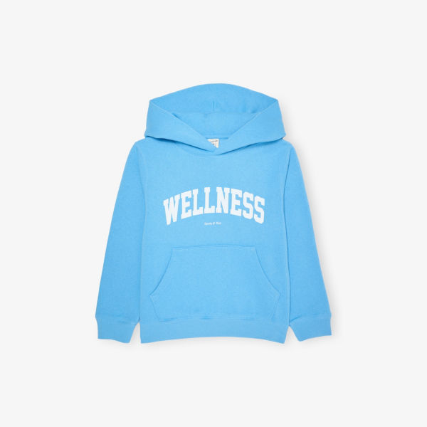 

Худи из хлопкового джерси расслабленного кроя Wellness ivy для детей 2-14 лет Sporty & Rich, цвет juniper