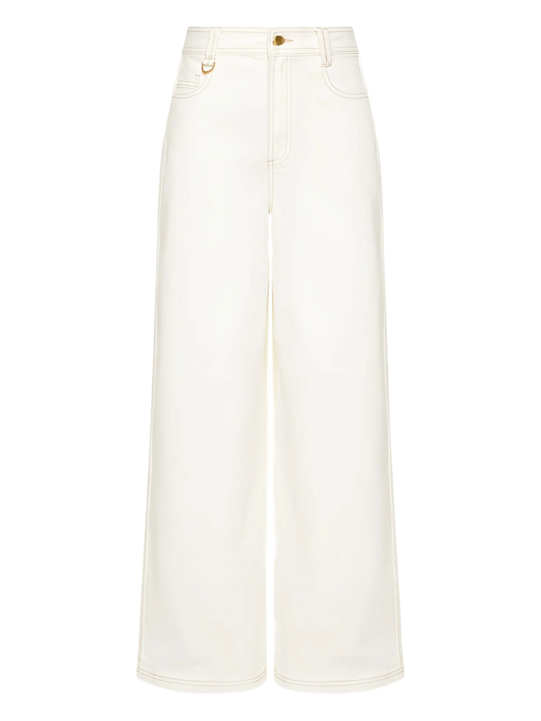 

Джинсы Wavebreak с декоративной строчкой Aje, белый