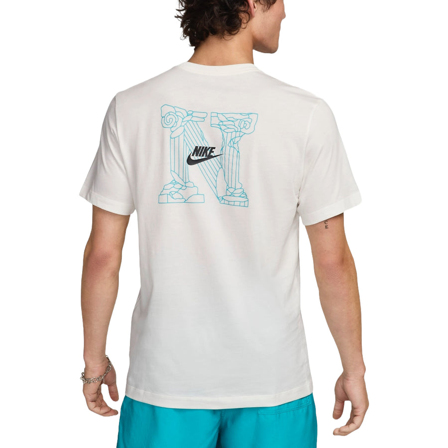 Футболка Nike Sportswear Swoosh T-Shirt Asia Sizing 'Sail', бежевый — фото 2