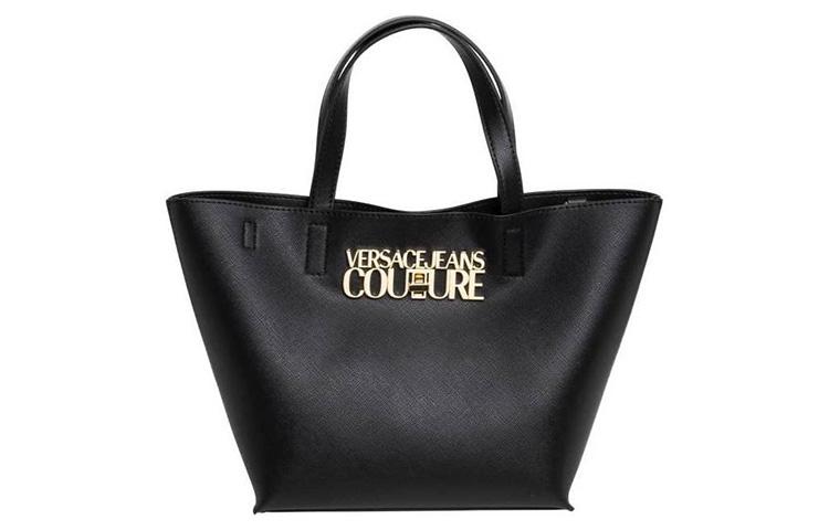 

VERSACE JEANS COUTURE Полиуретановая сумка тоут, шоппер, сумка через плечо, кроссбоди, женская сумка black