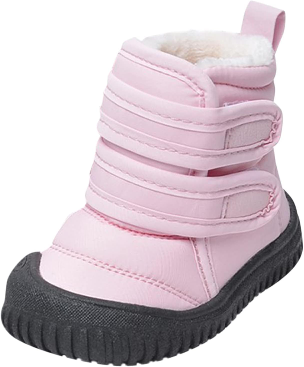 

IWIHMIV Детские зимние ботинки для мальчиков и девочек, снегоходные сапоги для малышей, зимняя обувь для детей, ботинки для снега для мальчиков, розовый