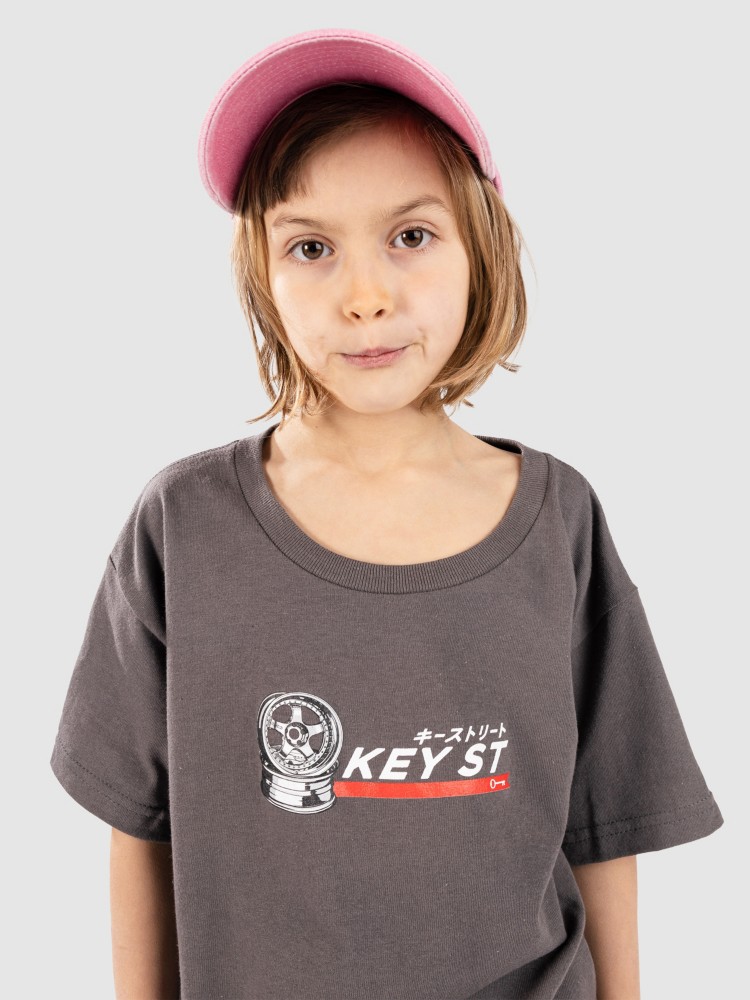 Футболка Key Street Wheels Kids T-Shirt, charcoal — фото 3