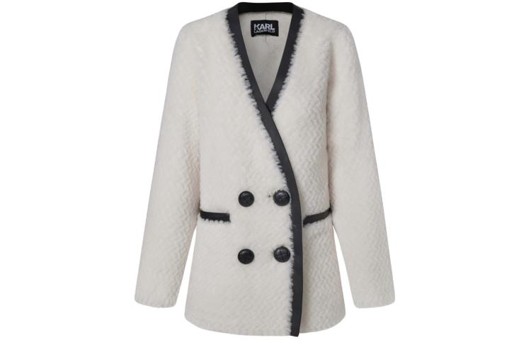 

Пальто с бархатистой текстурой KARL LAGERFELD Women's 2760 KARL LAGERFELD / Karl Lagerfeld Jeans Белое, Белый, Пальто с бархатистой текстурой KARL LAGERFELD Women's 2760 KARL LAGERFELD / Karl Lagerfeld Jeans Белое