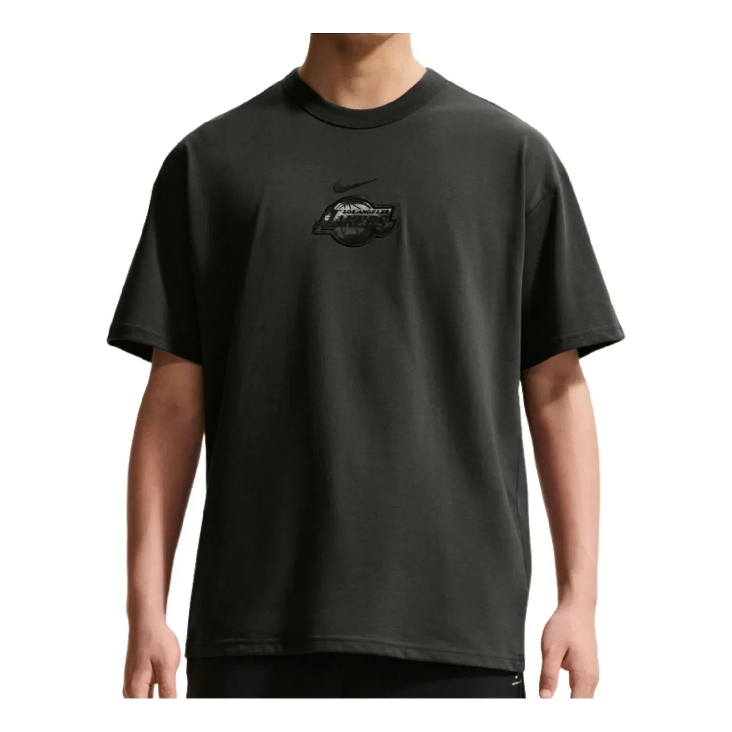 Футболка Nike Los Angeles Lakers Courtside Premium Essential NBA 'Dark Smoke Grey' HQ9349-070, серый