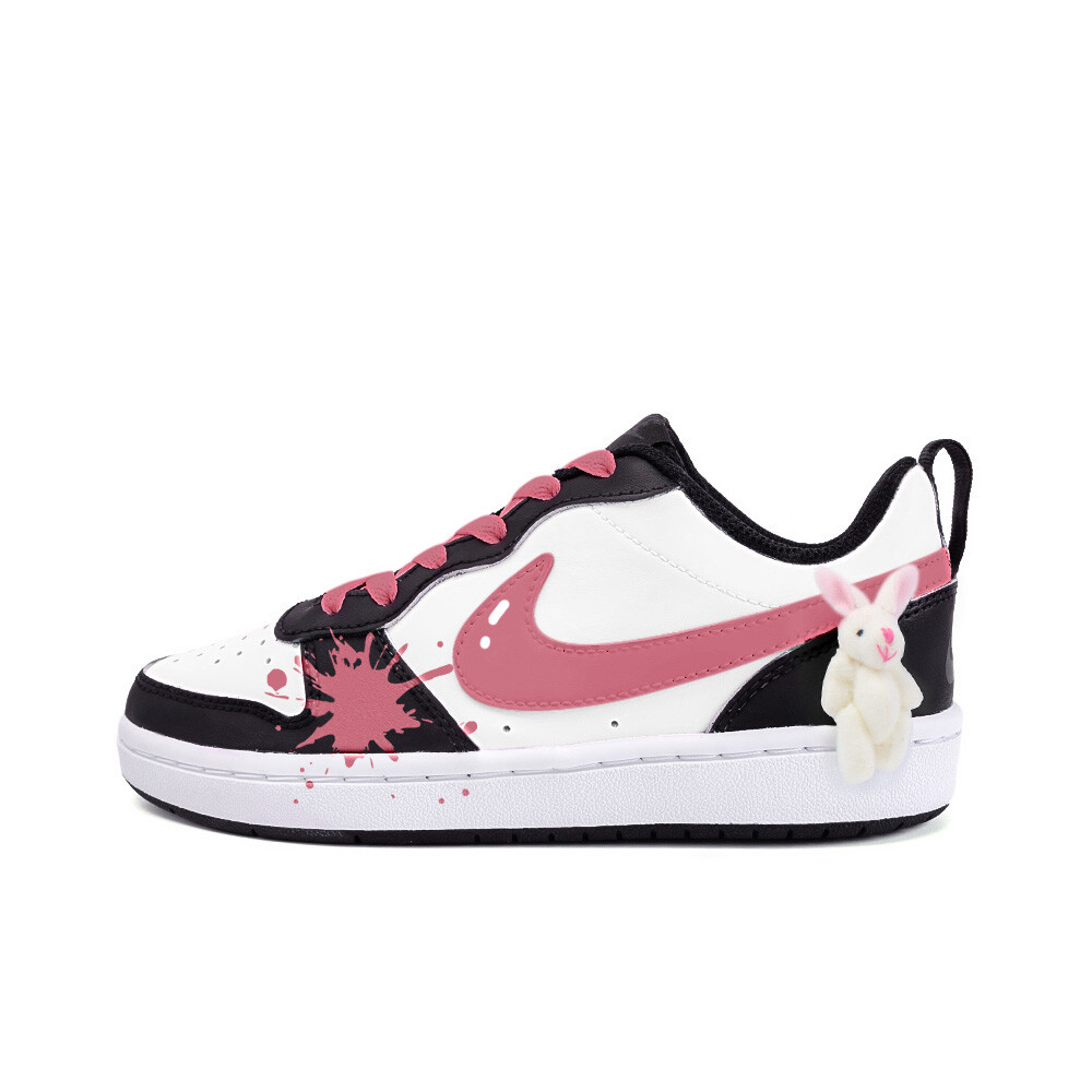 

Кроссовки Nike Court Borough Skateboarding Shoes Women's Low-top Black/Red, черный/красный