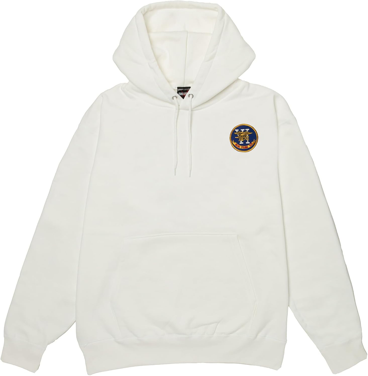 

Толстовка с капюшоном в стиле F, нашивка с гербом армии США, плотная ткань 12,4 унции, подкладка с начесом, толстовка без капюшона, белая F-Style