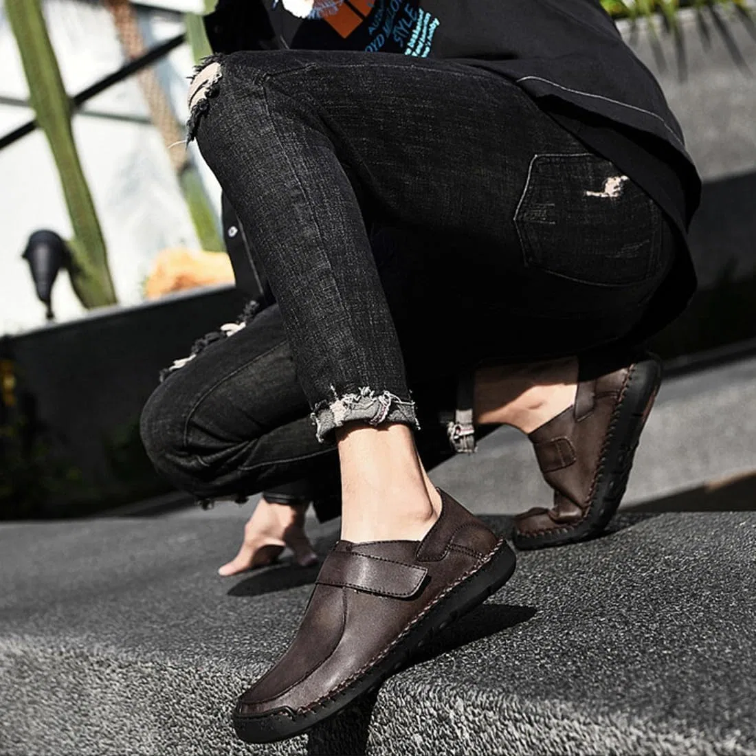 Лоферы, Men’s Loafers, Brown — фото 3