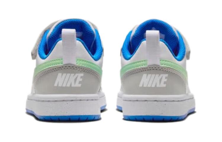 Детские кроссовки для скейтбординга Nike Court Borough Low PS PS, White/Gray/Green — фото 3
