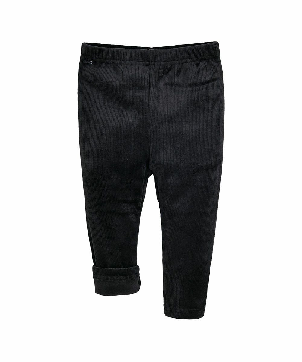 Леггинсы из ворсистой норки с клипсами Moimoln, Black