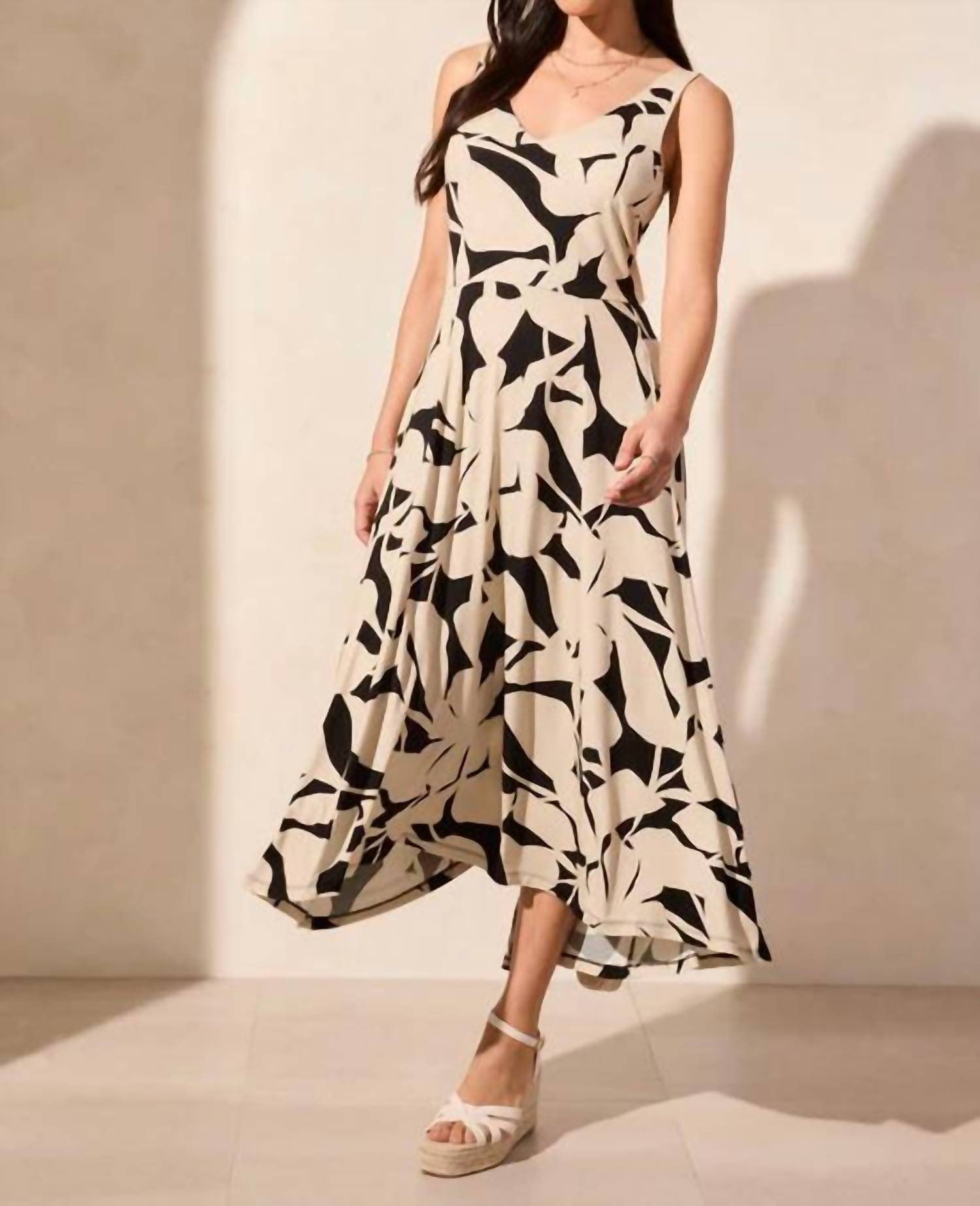 

Сафари платье-миди с асимметричным подолом без рукавов TRIBAL, Safari