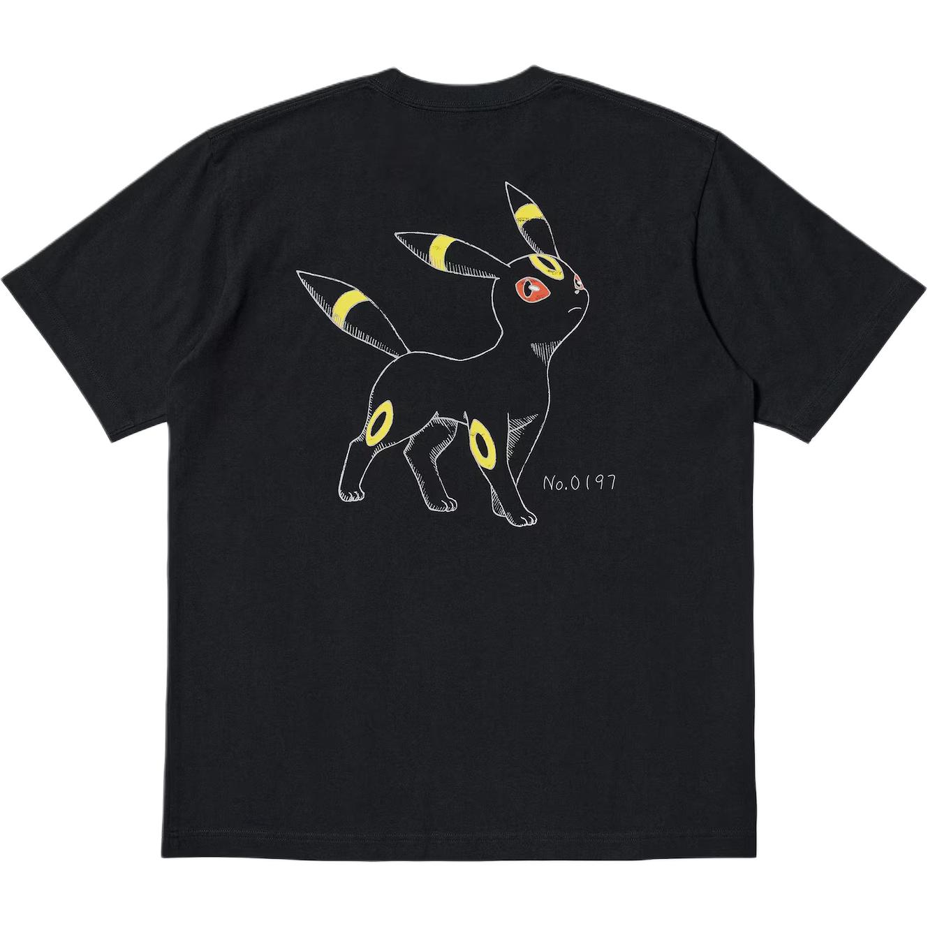 

UNIQLO Футболка Pokémon Collaboration SS25 мужская Black, Черный, UNIQLO Футболка Pokémon Collaboration SS25 мужская Black